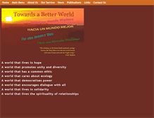 Tablet Screenshot of communitybetterworld.org